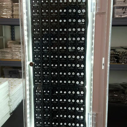 High Quality 4-Way LED Jewelry Display Case – Large 4-Sided, 432-Count | Premium LED Retail Display (Item #2529)