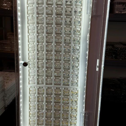 High Quality 4-Way LED Jewelry Display Case – Large 4-Sided, 432-Count | Premium LED Retail Display (Item #2529)