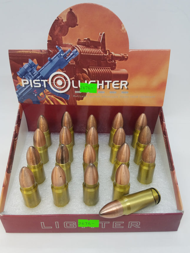 Bullet Shape Novelty Lighter – Unique Bullet-Shaped Butane Lighter | 1ct Wholesale