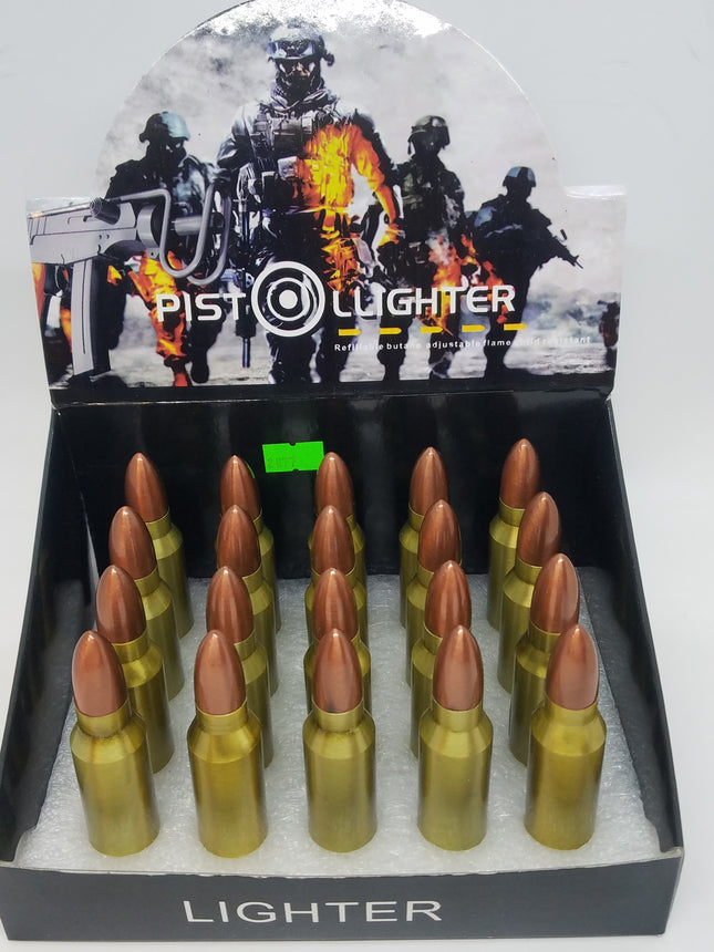 Large Bullet Shape Novelty Lighter – Oversized Bullet-Shaped Butane Lighter | 1ct Wholesale