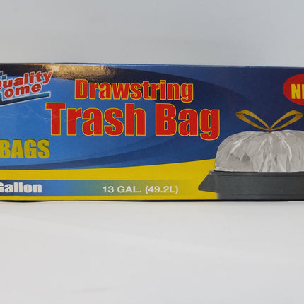 Drawstring Trash Bag – 13 Gallon, 1-Count (Item #349)