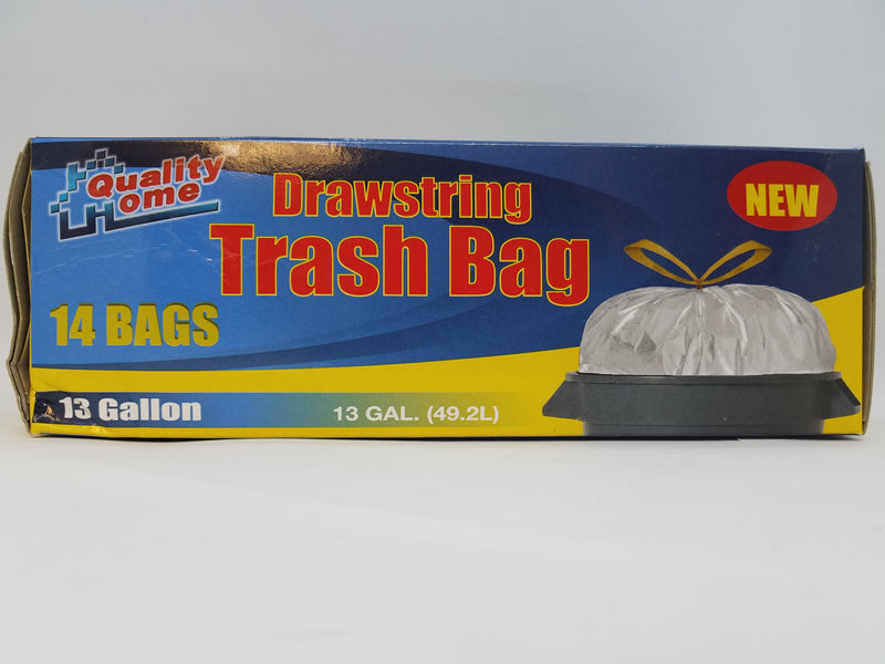 Drawstring Trash Bag 13Gal 1/ct