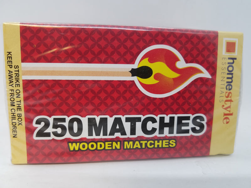 Matches Wooden 250 pc 1/ct