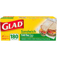 Glad Sandwich Bag 1/180 ct