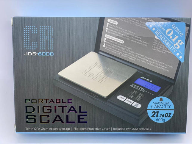 Digital Pocket Scale 600g x 0.01oz – JDS-600B Blue | Portable Precision Scale