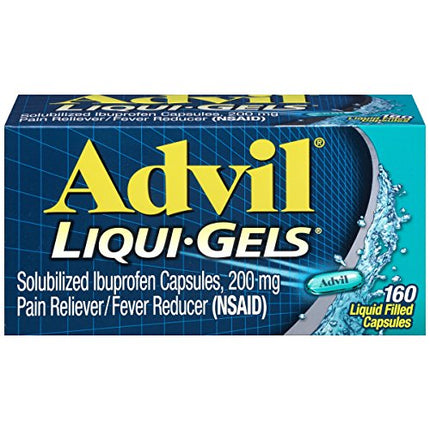 Advil Liqui-Gels Ibuprofen Liquid Gel Capsules – Fast Pain Relief, 20-Count (Item OTC-ALG, #630)
