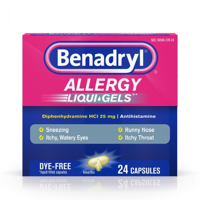 Benadryl Allergy Liquid Gels 25 ct.