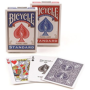 Bicycle Playing Cards – Standard Poker Size, Assorted Colors | 12-Count Case (Item TY-PC, #283)