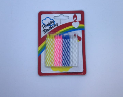 Birthday Candles – Assorted Colors, 24-Count | Cake Candles for Birthday Parties & Celebrations (Item GM-BDAYC, #138)