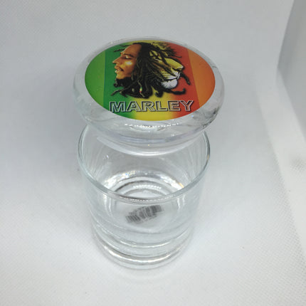 Bob Marley Glass Jar – Decorative Storage Jar with Lid (Item #5)