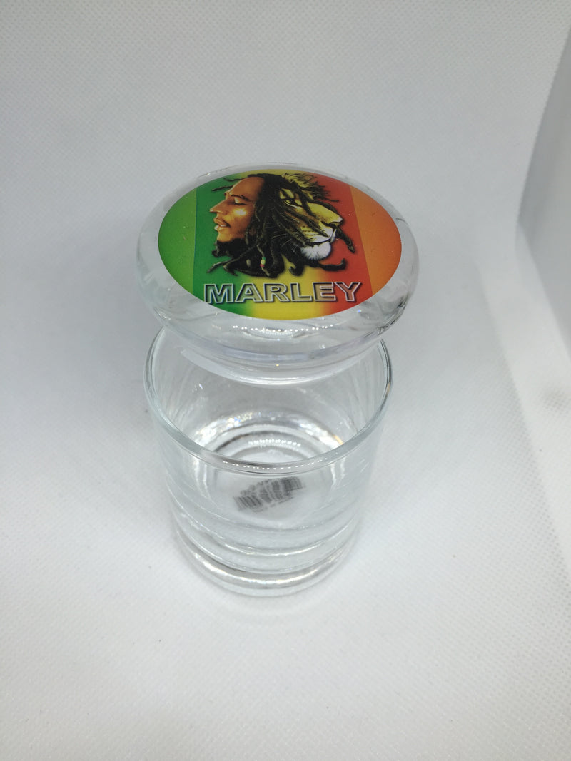 Bob Marley Glass Jar