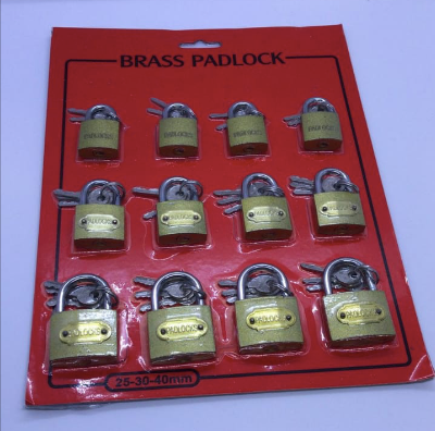 Brass Padlock 25-30-40mm #121