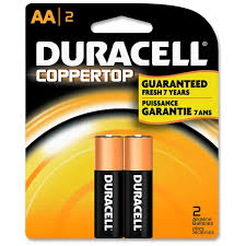 Duracell CopperTop Batteries AA 2pk 1 ct. #42