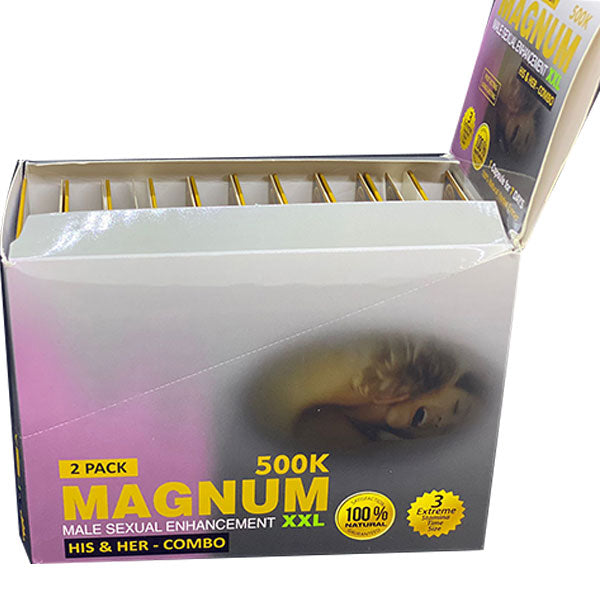 Magnum 500K His and Her Two pills pack Box 20ct