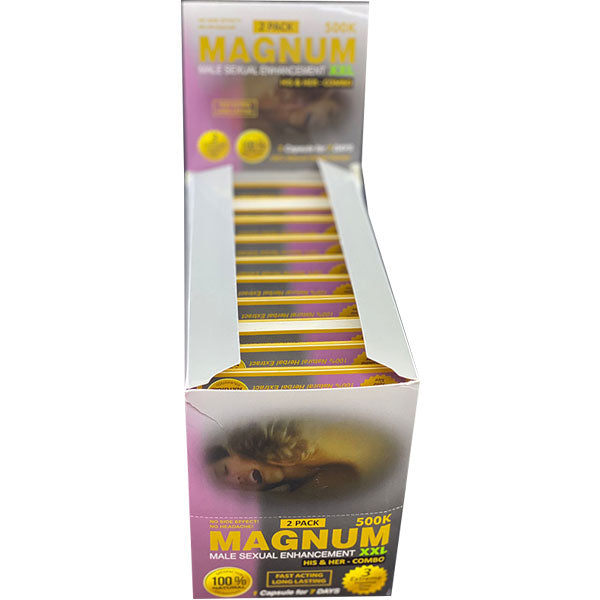 Magnum 500K His and Her Two pills pack Box 20ct