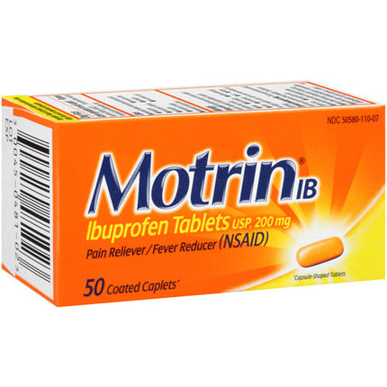 Motrin IB Caplets 50 ct. #739