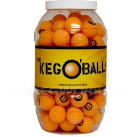 Keg-O-Balls Yellow Ping Pong Balls Jar – 100-Count | Beer Pong & Table Tennis Balls (Item TY-PPB, #613)