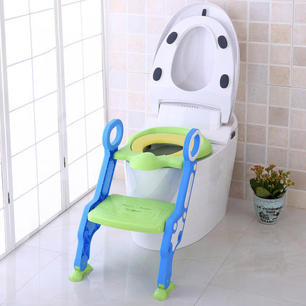 Baybee Paws Children's Potty Toilet Trainer Seat with Step Ladder (Blue-Green)