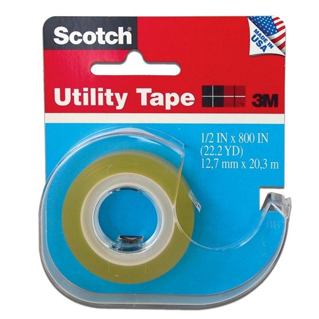Scotch Utility Clear Tape – Transparent All-Purpose Tape, Made in USA | 2-Count (Item HH-ST)