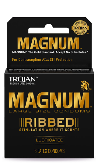 Trojan Magnum Ribbed (3ct*6packs)18 total