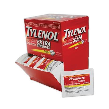 Tylenol Extra Strength Caplets – Acetaminophen Pain & Fever Reducer, 50-Count (Item OTC-TES, #69)