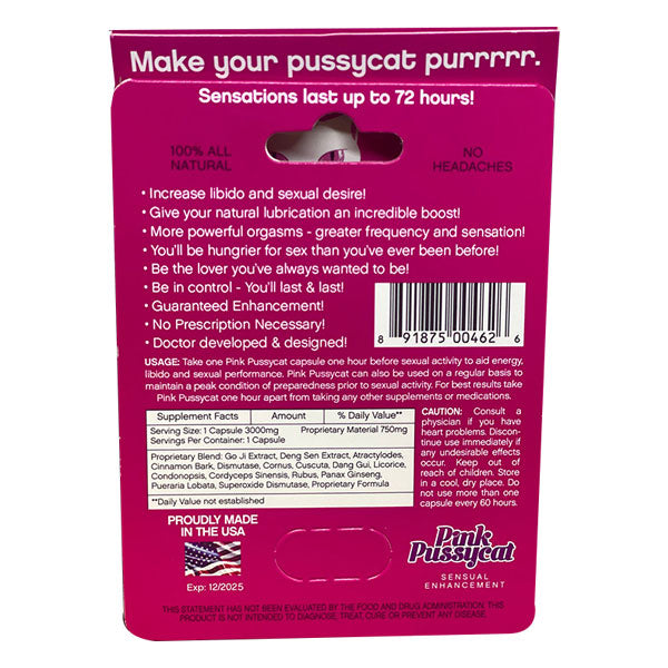 Women Pink Pussycat Box 30
